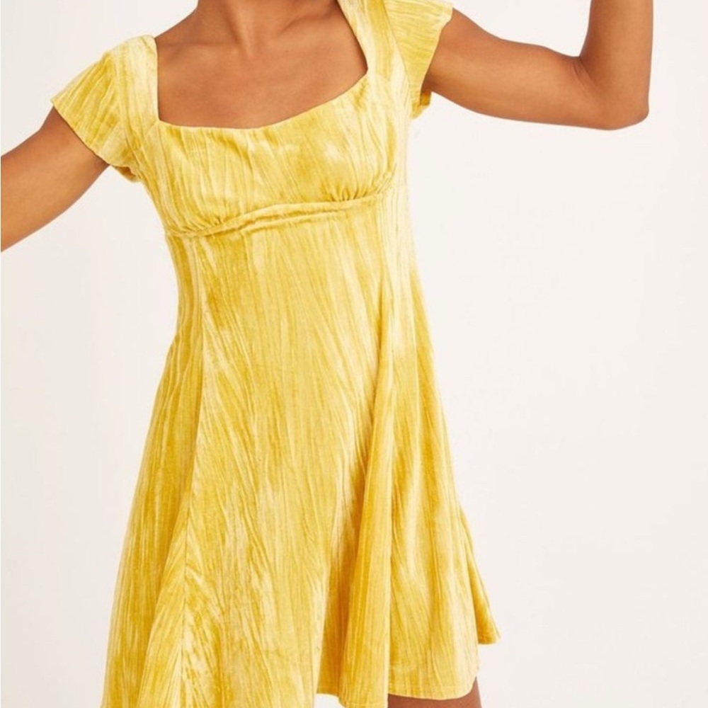 Urban Outfitters Uma Velvet Mini Dress